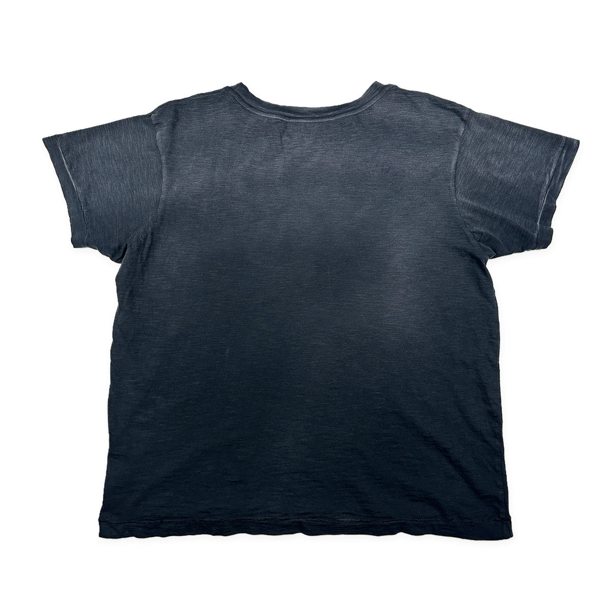 Vintage Wash Spray Black Slub Tee, back view