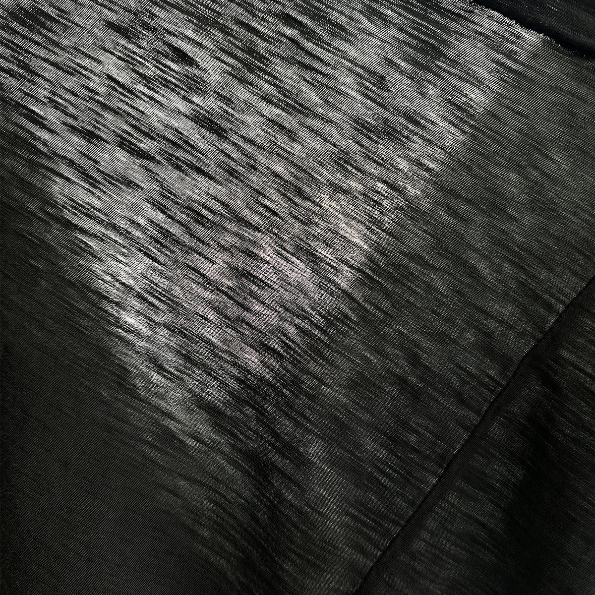 Vintage Wash Spray Black Slub Tee, slub jersey texture close-up
