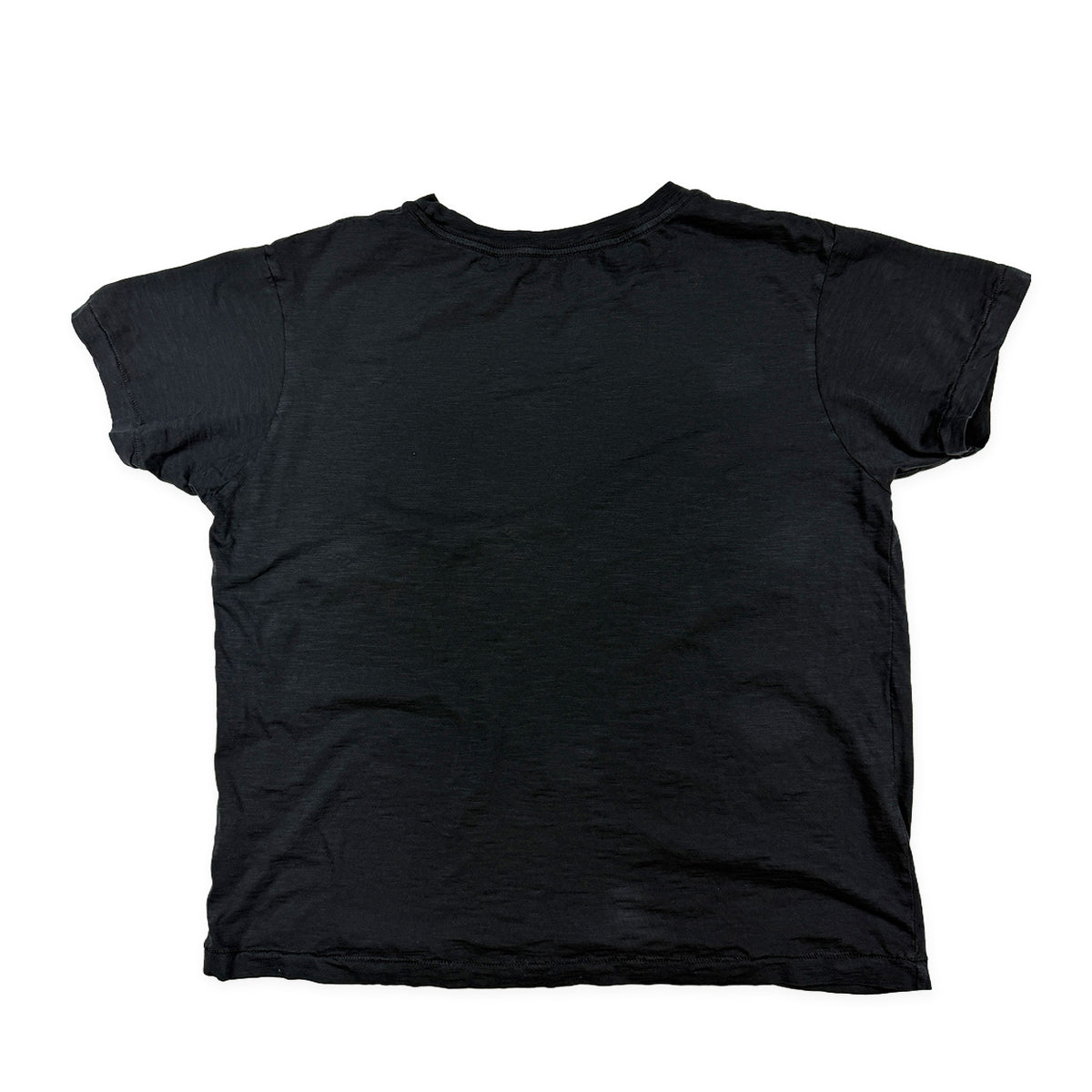 Black Slub Tee, back view