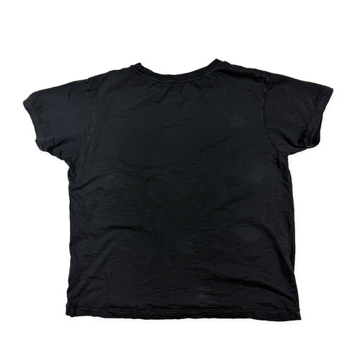Black Slub Tee, back view